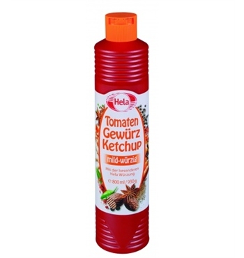 HELA TOMATEN GEWÜRZ KETCHUP MILD 800ml