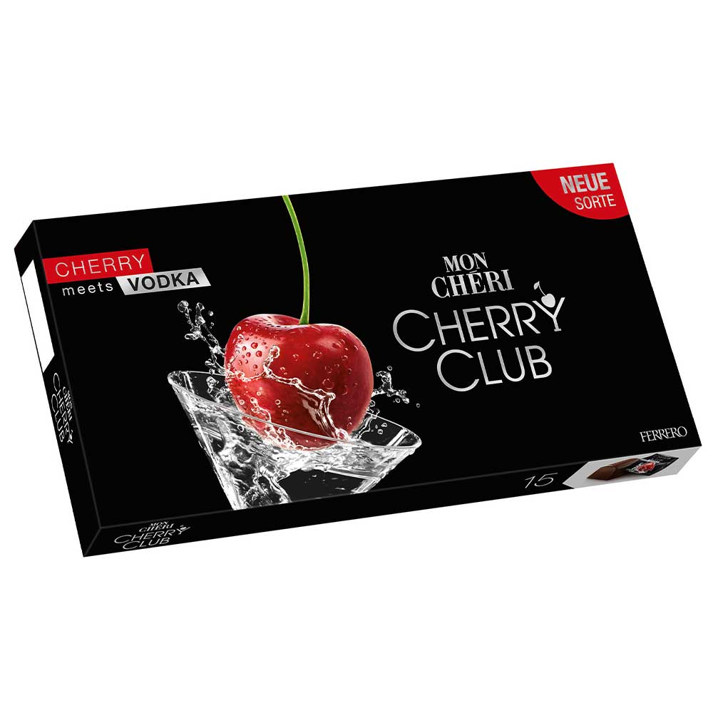 Mon Cheri Cherry Club Vodka 15er 15 individuálně balených vodkových třešní