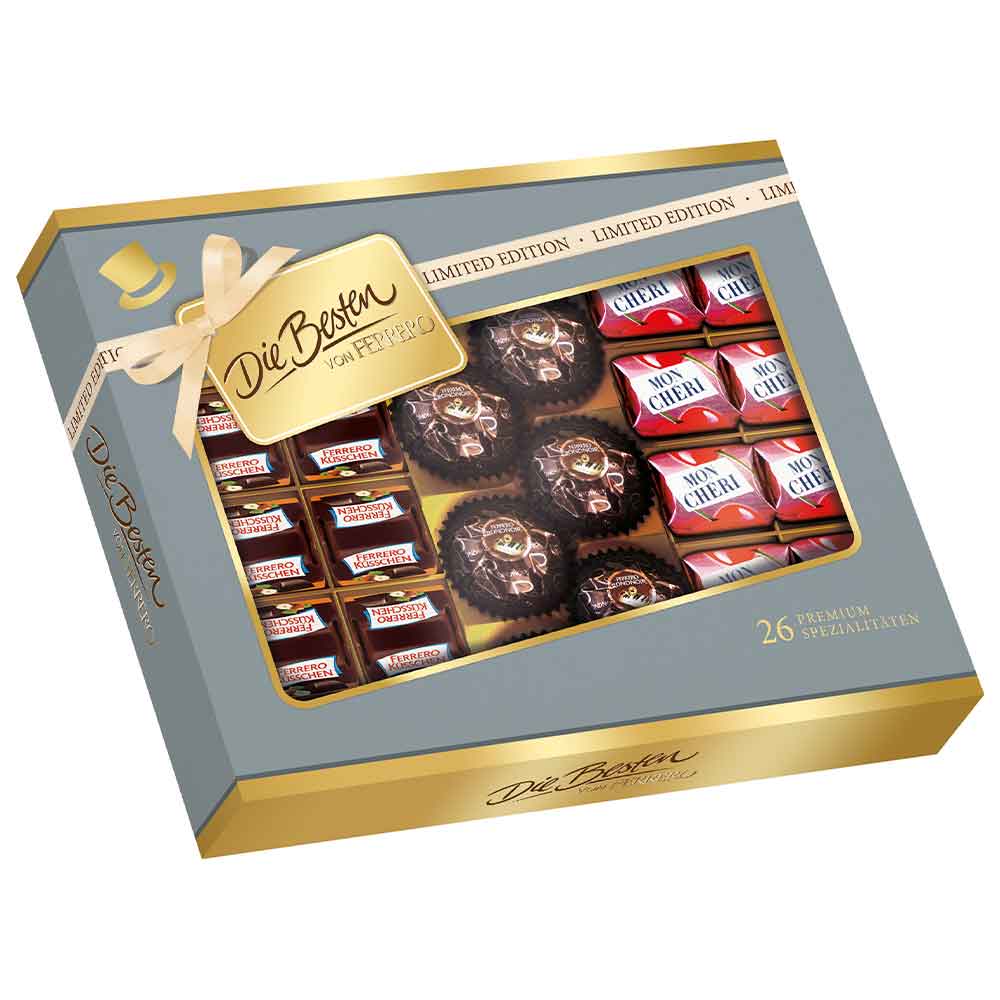 Ferrero Die Besten Limited Edition Schokolade 269g 26 pralinek dárkové balení (šedá)