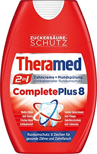 THERAMED 2V1 COMPLETE PLUS 8 ZUBNÍ PASTA + ÚSTNÍ VODA, 75ML