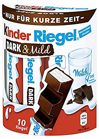 Kinder Riegel Dark & Mild 10 kusů hořká čokoláda
