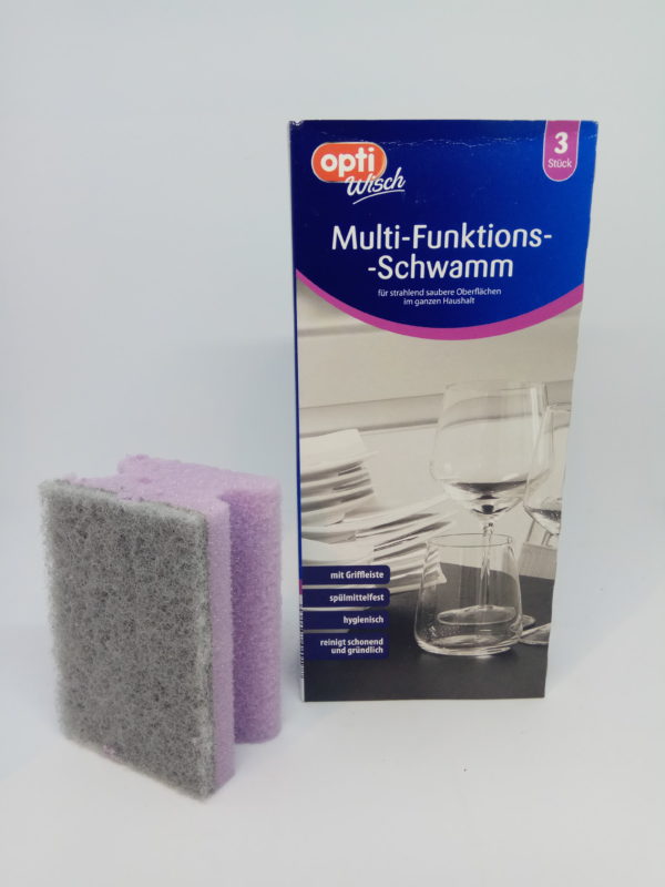 Houby na mytí nádobí Opti Wisch multi-funktions-schwamm 3ks