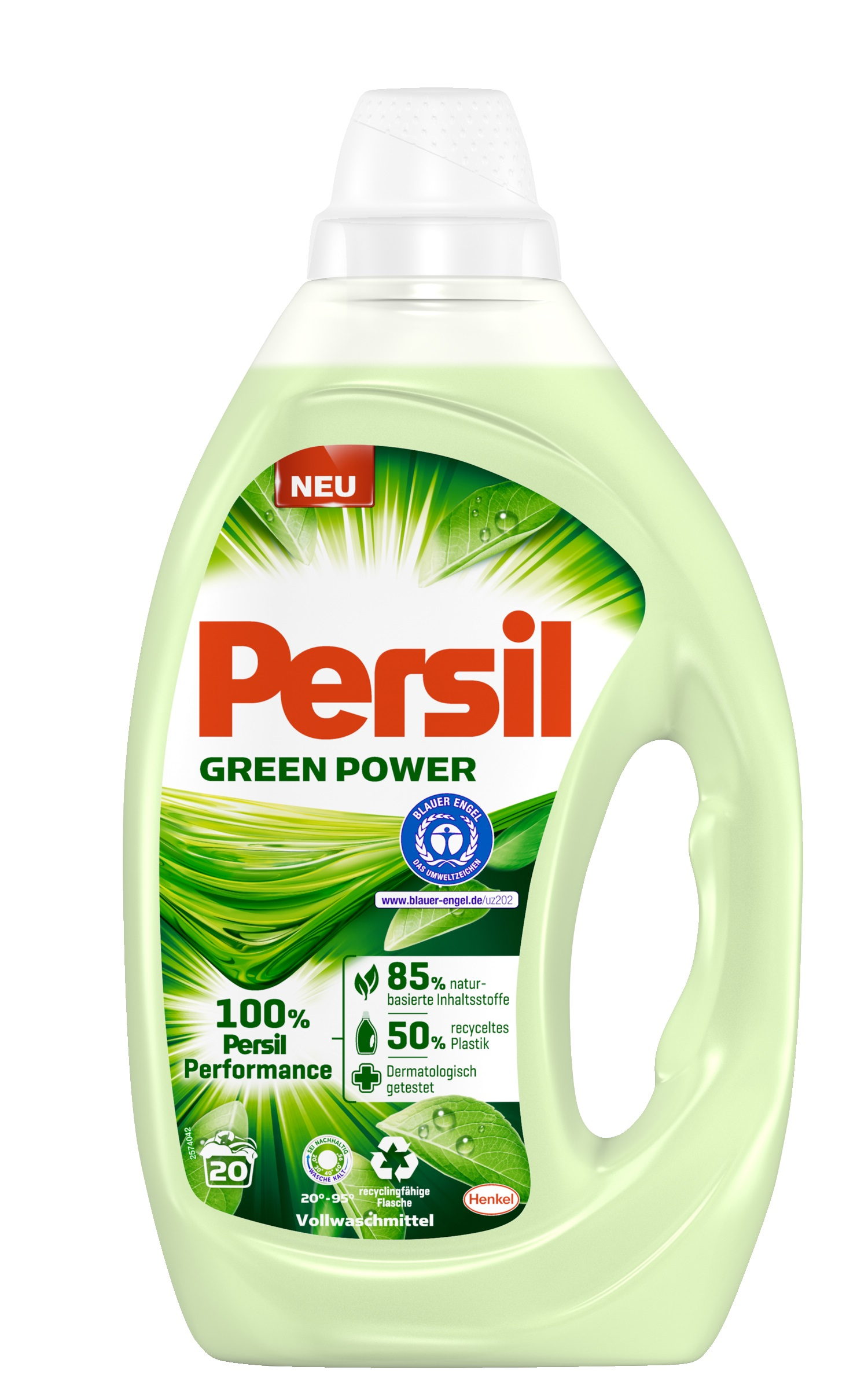 Persil Green Power 1L 20 dávek, bílé a světlé prádlo