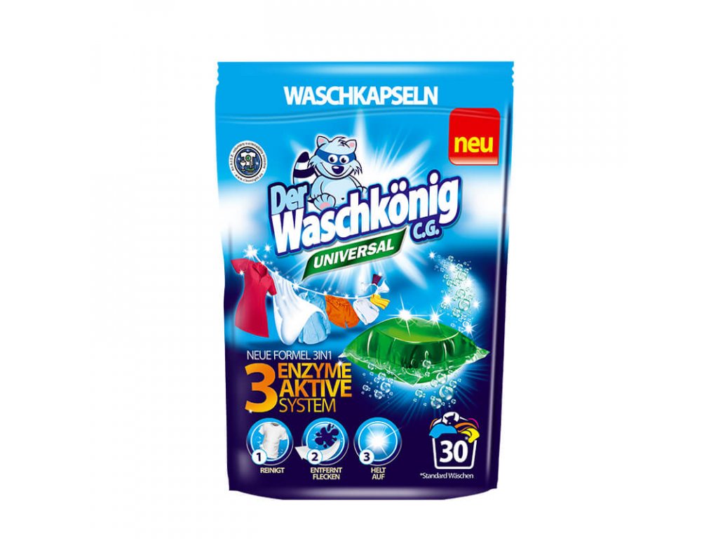 Waschkönig Universal 3v1 prací kapsle 30 ks