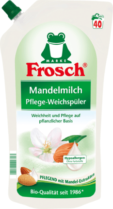 Frosch Mandelmilch Pflege-Weichspüler, 40 praní aviváž 1L