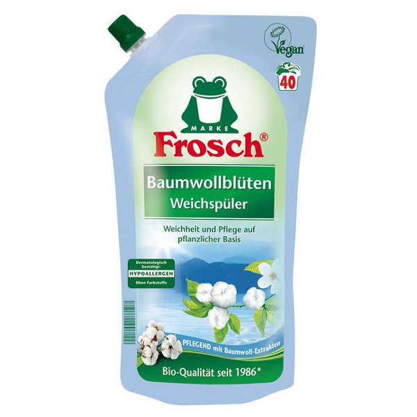 Frosch aviváž Baumwollblüten 40 praní (bavlníkové květy), aviváž 1L