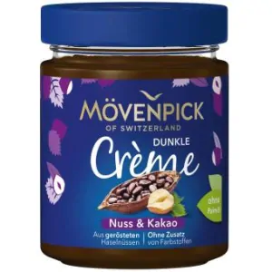 Movenpick Dunkle creme Nuss-Kakao 300g bez palmového oleje