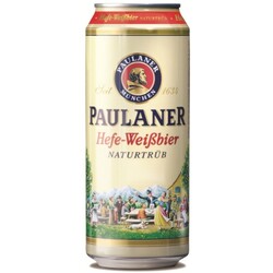 Paulaner Pivo světlé pšeničné kvasnicové 500 ml. v plechu