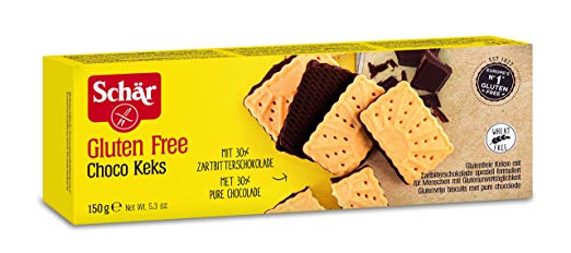 SCHaR Choco Keks- Polomáčené sušenky s hořkou čokoládou bez lepku 150 g