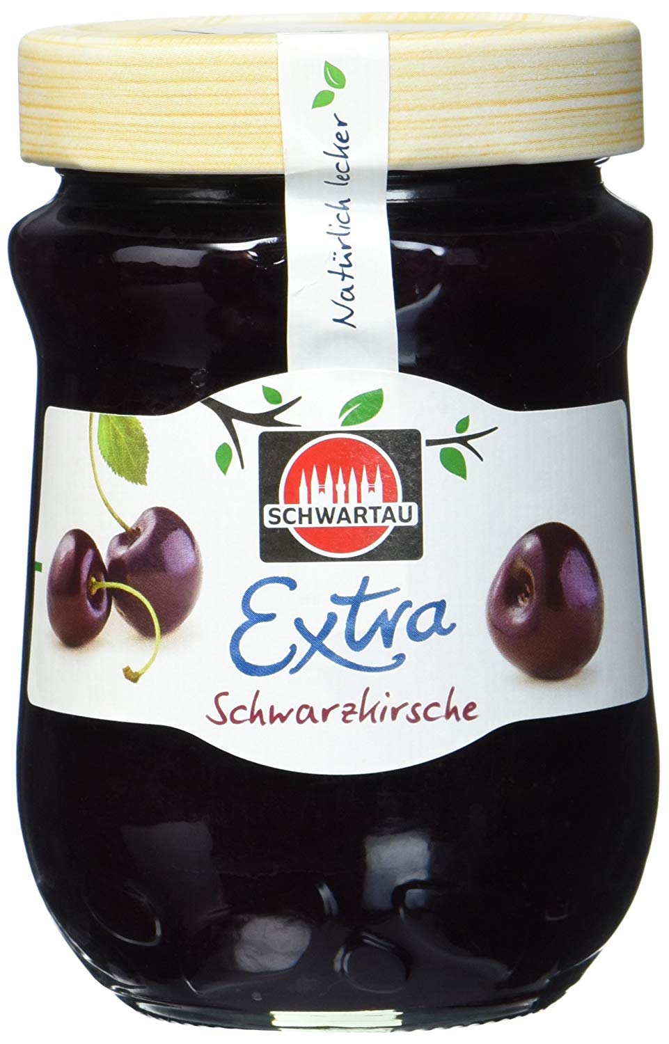 Schwartau Extra Konfitüre Schwarzkirsche 340g černá višeň