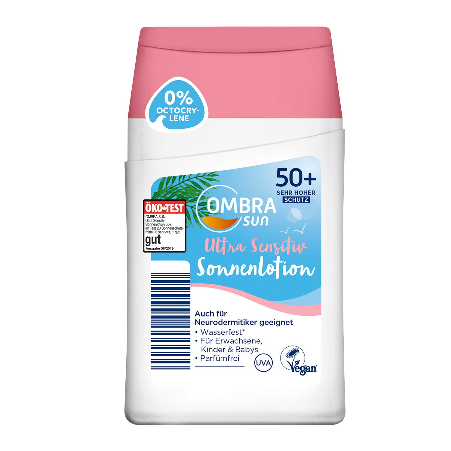 Ombra Sun Ultra Sensitiv Sonnenlotion UVA 50 jednička v testu 200 ml