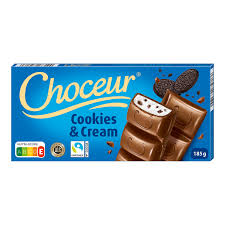 Choceur mléčná ČOKOLÁDA s Cookies 185G