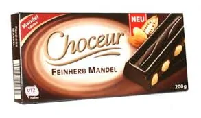 Choceur hořká čokoláda s mandlemi 200g NOVINKA!!!