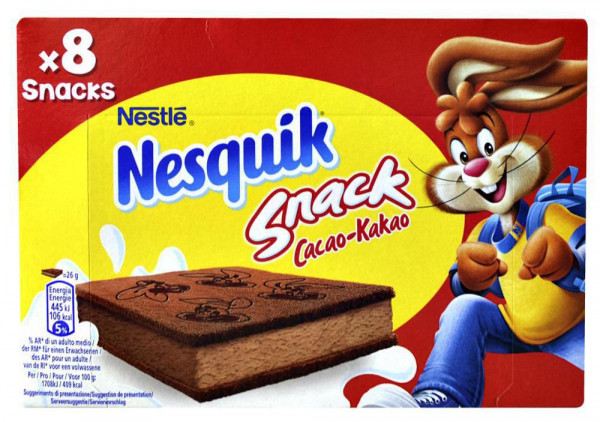 Nestlé Nesquik Snack Kakao 8x26g NOVINKA!!!