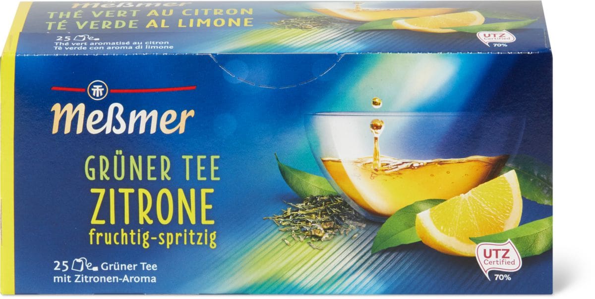 Meßmer Grüner Tee Zitrone, 25 sáčků-zelený čaj s citrónem