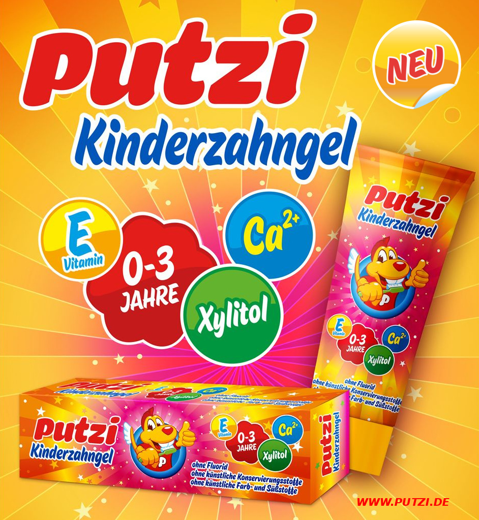 Putzi dětský zubní gel 50ml 0-3 roky 