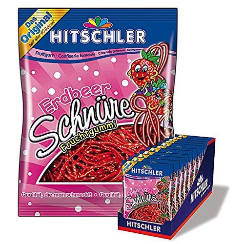 Hitschler Erbeere Schnüre- jahodové šňůrky 125g
