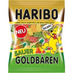 Haribo Sauer GoldBaren 175 g-kyselý medvídci v cukru