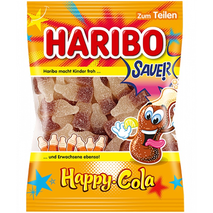 Haribo Happy Cola Sauer 175 g v cukru