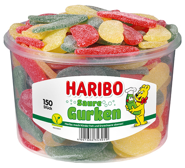 Haribo Saure gurken 150 ks-Želé kyselé okurky 