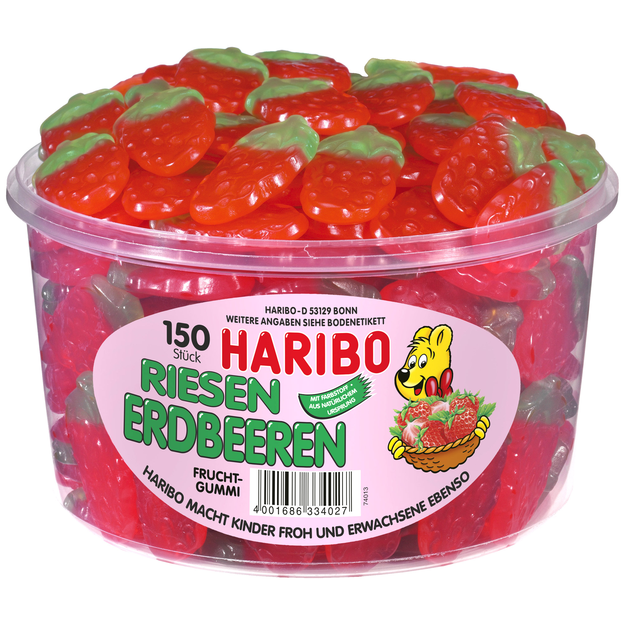Haribo Riesen Erdbeeren- jahody 150ks (dóza)