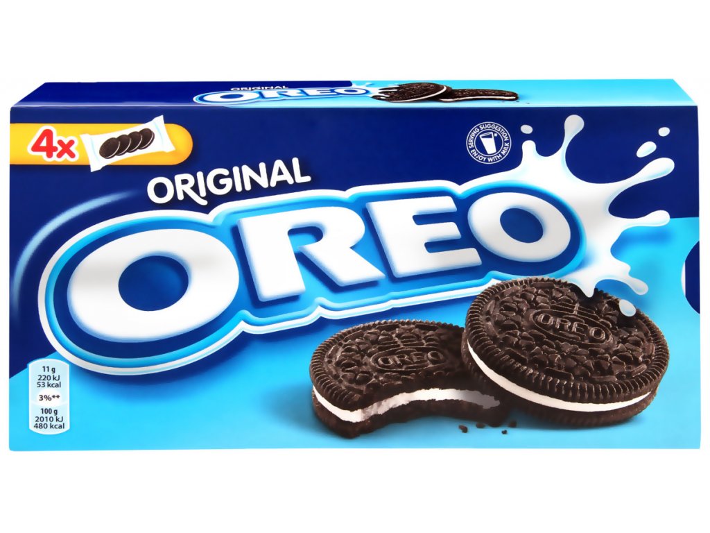 Oreo Original Kakaové sušenky s vanilkovým krémem 176g