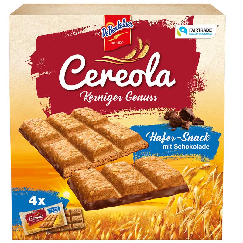 DeBeukelaer Cereola Kerniger Genuss Hafer-Snack 4 kusy
