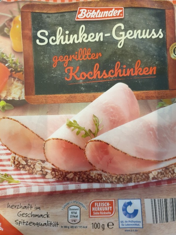 Schinken-Genuss gegrillter Kochschinken-100g pečená(červená)