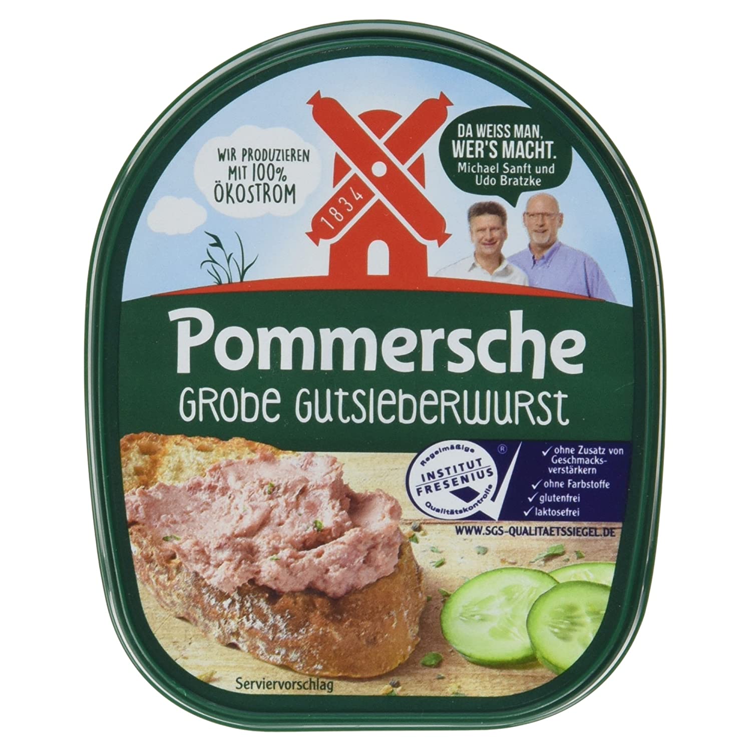 Pommersche grobe gutsleberwurst-hrubá paštika 125g