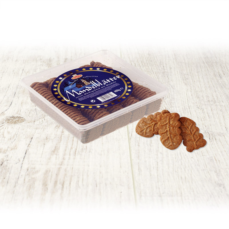 Edeka sušenky v dóze- Mandlové listy 600g