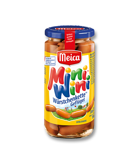 Meica Mini Wini Mini Wini drůbež (190 g). Párky čistého drůbežího masa.