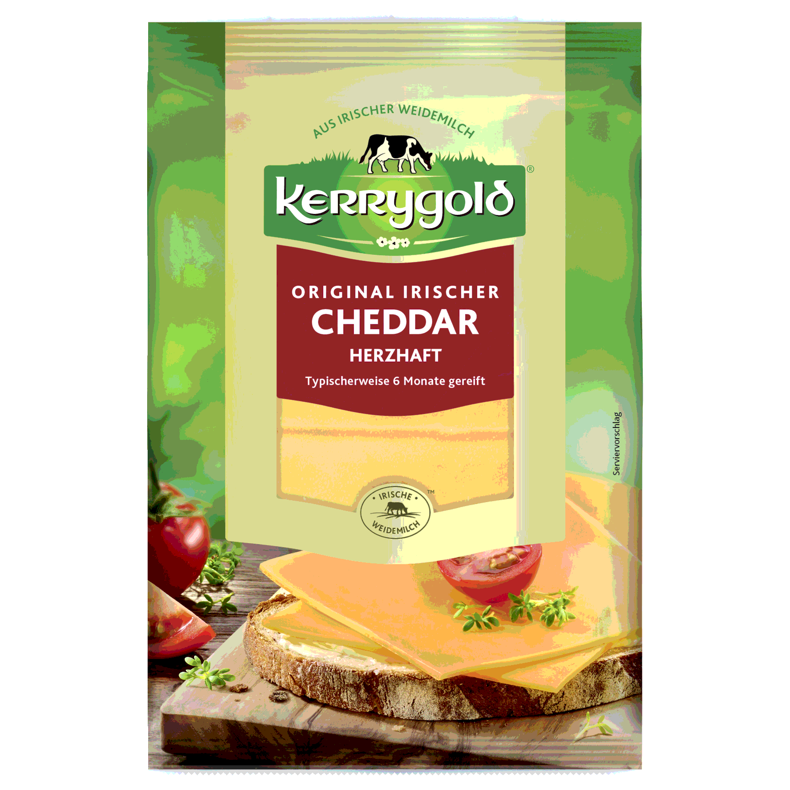 Kerrygold original irischer cheddar herzhaft- Originální irský čedar-zraje po dobu 6 měsíců 150g