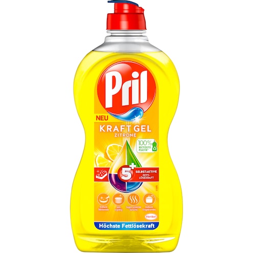Pril Kraft Gel Zitrone, 450 ml