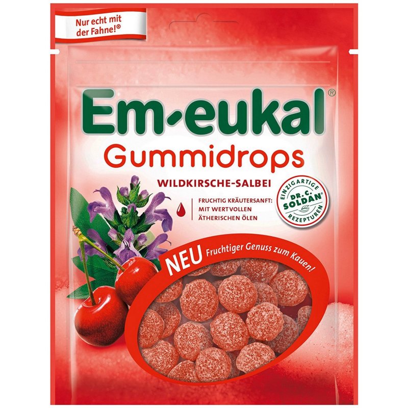 Em-eukal gummidrops divoká třešeň a šalvěj (90 g)