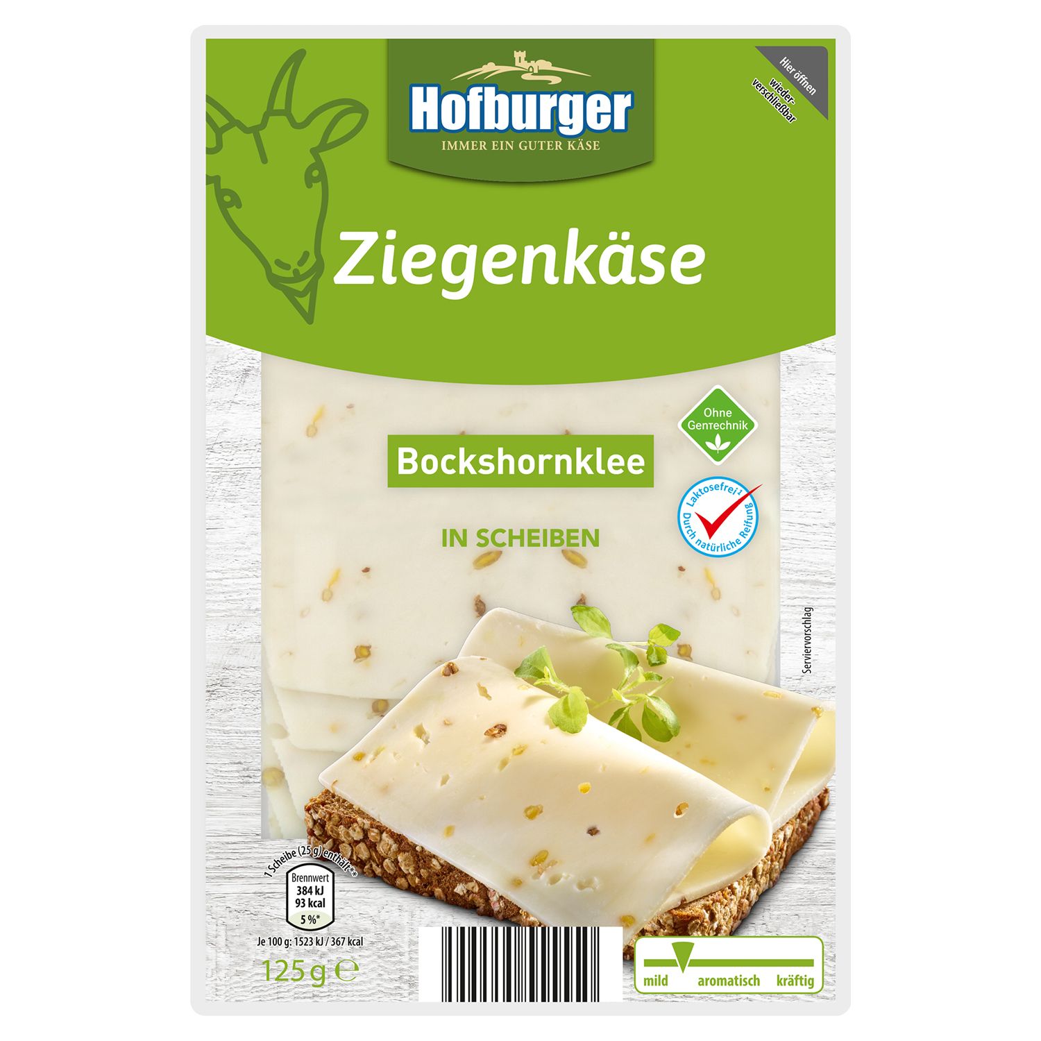 Kozí sýr Hofburger 125g- bockshornklee