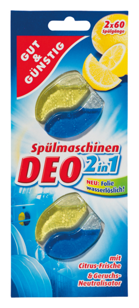 Osvěžovač myčky Deo 2in1 G&G, 2 ks