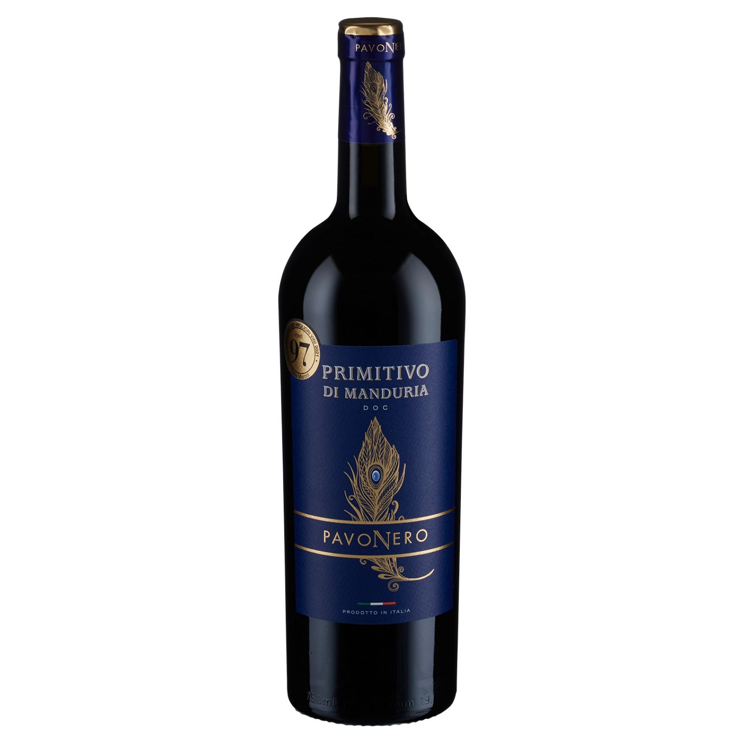 Primitivo di Manduria DOC 0,75 l- červené polosladké víno 14,5% alkoholu