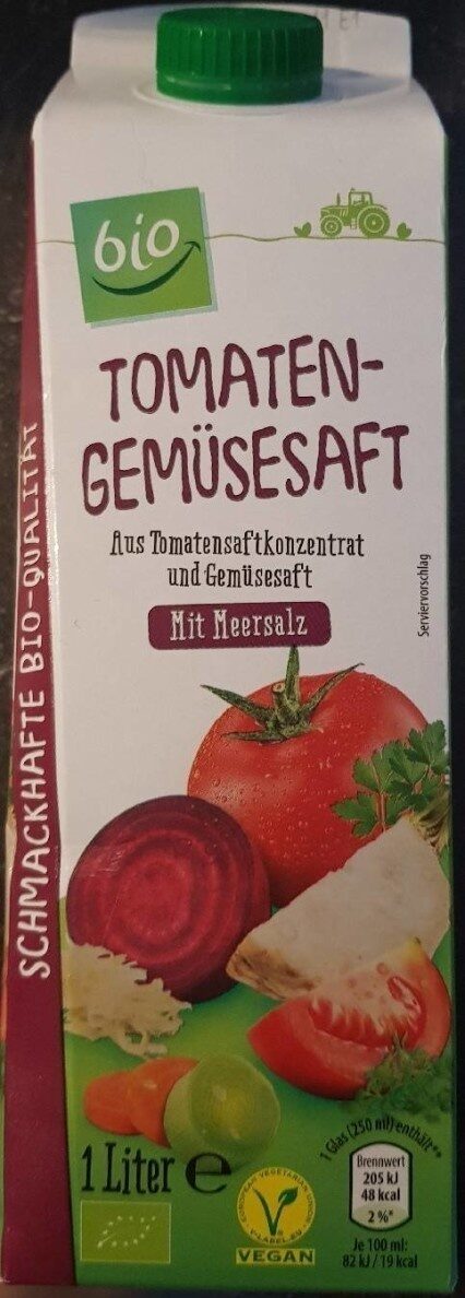 Tomaten-gemüsesaft Bio 1 l- s mořskou