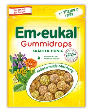 Em-eukal Bylinný med Gummidrops 90 g
