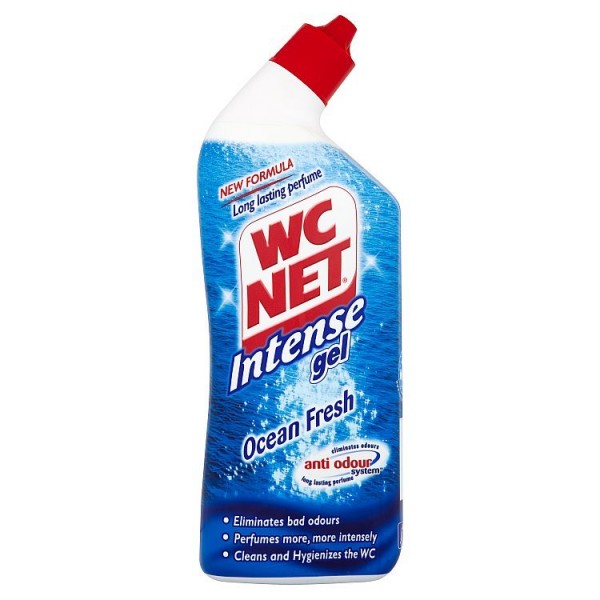 WC Net Intense Gel gelový WC čistič Ocean Fresh 750 ml