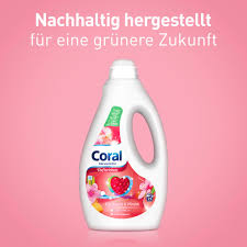 Coral prací gel color s vůní třešeně a broskve 23 dávek