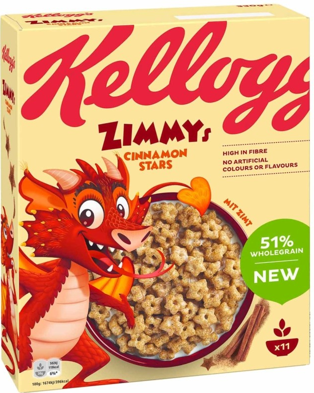 Kellogg's Zimmys cinnamon Stars 330g