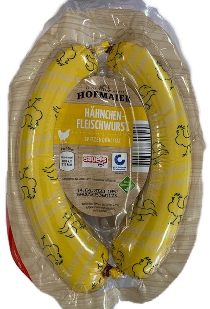 Hofmaier Hanchen-Fleischwurst 500g-Kuřecí klobása