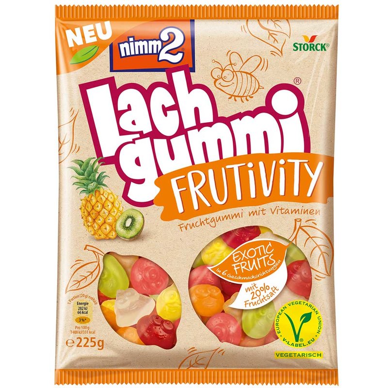 nimm2 Lachgummi Frutivity Exotics Fruits 225g