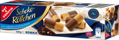 Schoko-Röllchen Vollmilch 125g