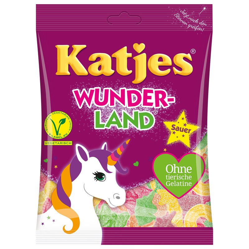 KATJES WUNDERLAND SAUER - ŘÍŠE DIVŮ S JEDNOROŽCI 175G