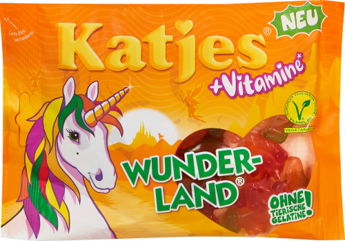 Katjes Wunderland + Vitamine Original 175 g- vitamínový želé jednorožci