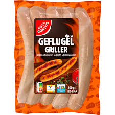 GUT&GÜNSTIG Geflügelgriller - 5x80 g -Drůbeží klobása 400g