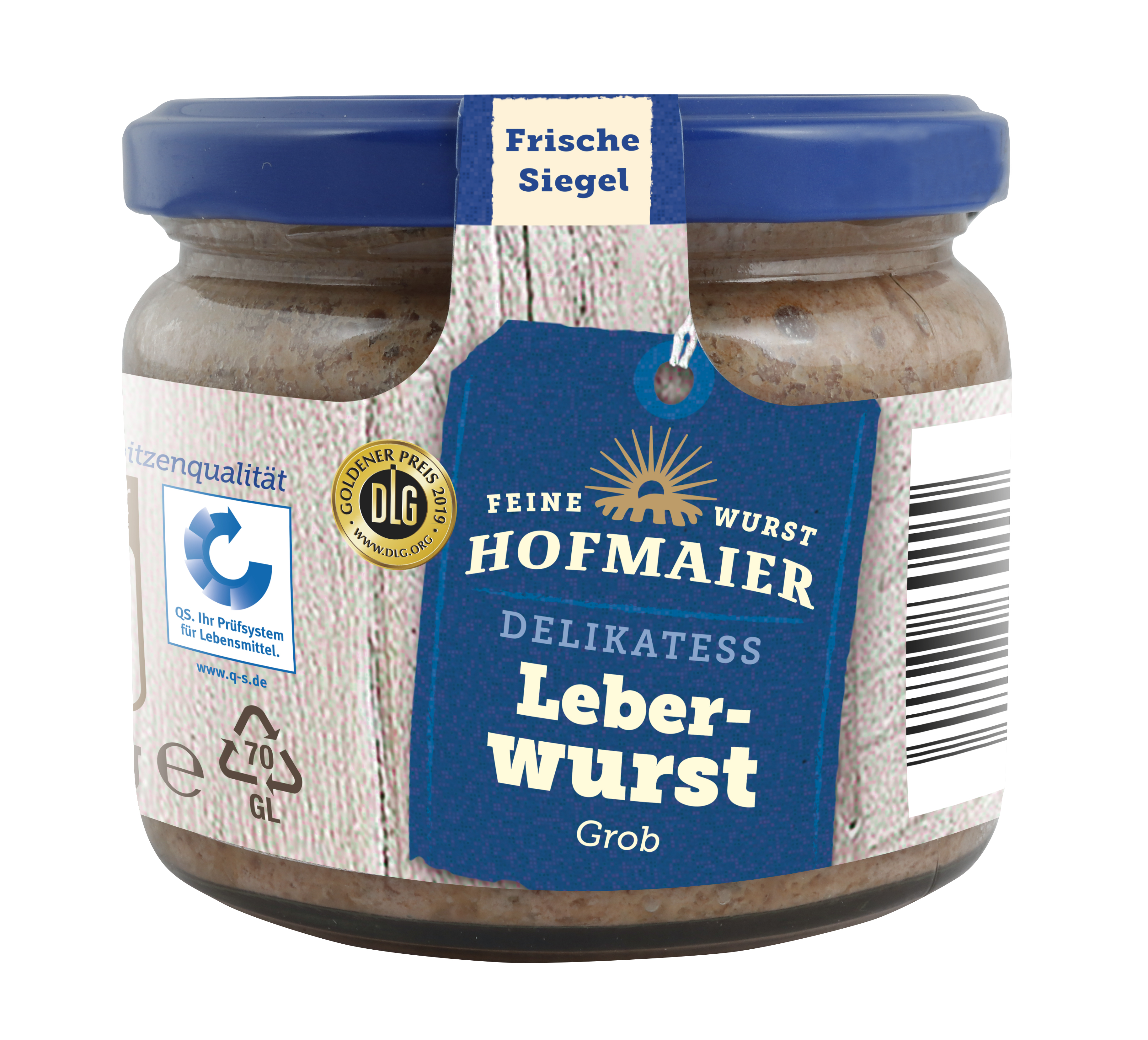 Hofmaier leber-wurst grob- paštika ve skle 250g