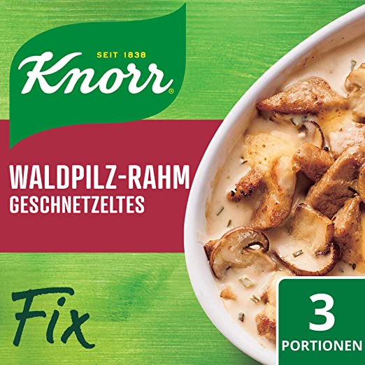 Knorr Fix waldpilz-rahm geschnetzeltes 3 porce 40g